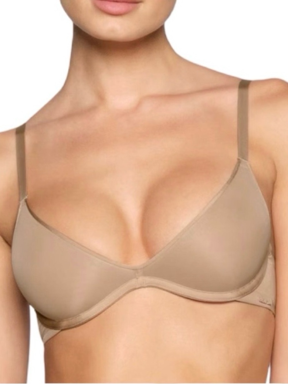 SKIMS WEIGHTLESS SCOOP BRA CLAY SIZE 32C NWT